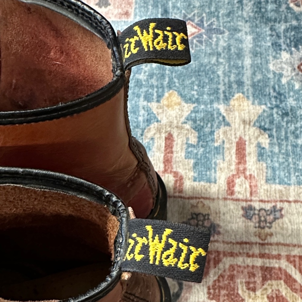 Dr. Martens Burgundy  Leather MADE IN ENGLAND - Picture 13 of 13